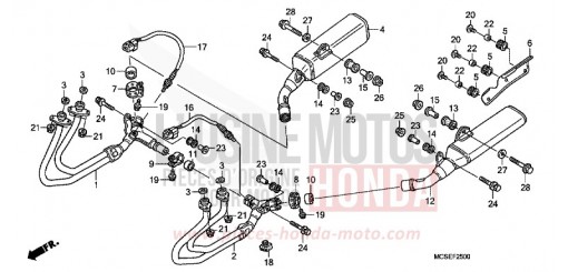 EXHAUST MUFFLER ST13009 de 2009